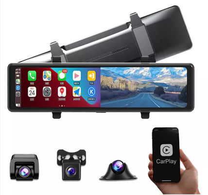 AHD1080P Android Draadloze Carplay Achteruitkijkspiegel DVR WIFI GPS 3 Cams
