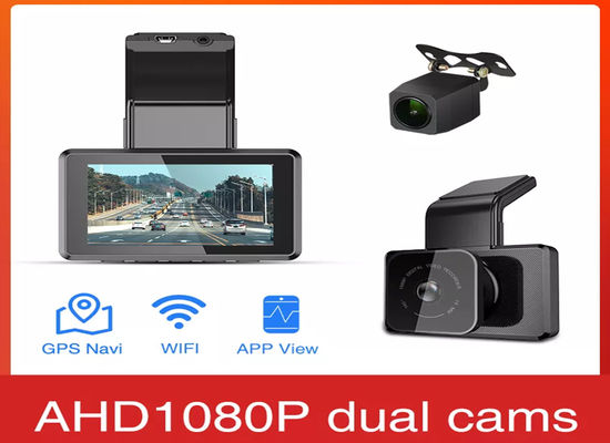 WIFI GPS Logger 4K Auto Dashboard Gemonteerd Dash Cam 3inch