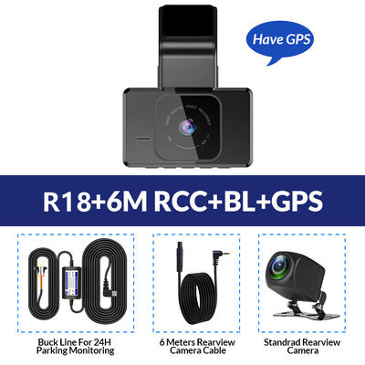 24-uurs ADAS 4g Smart achteruitkijkspiegel autorecorder Dual Dash Cam GPS DVR Loop Recording