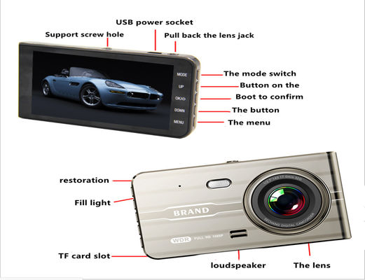 Mini G Sensor Dashboard Gemonteerde Dash Cam Camcorder Opname Camera 60Hz