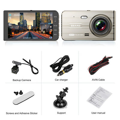32 GB draagbare achteruitkijkspiegel G-sensor achterruit Dash Cam Full HD 1080P cyclusopname