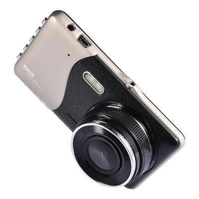 Voor Achter Auto Dual Camera Dash Cam Recorder 4 Inch Voor 1080P Achter 720P