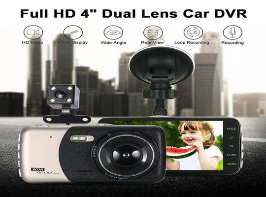 Groothoek auto DVR Dash Cam 1080P 4 inch 170 graden IPS touchscreen