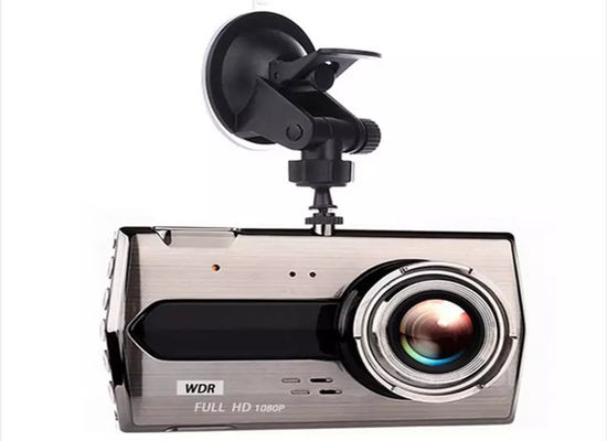 1080P 4-inch voor- en achterdashcamera met dubbele lens voor in de auto