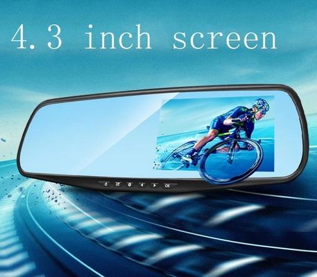 4.3 Inch Auto DVR Camera Spiegel Dash Cam Voor en Achter 1080p