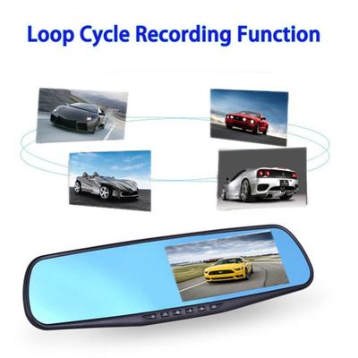 4,3-inch LCD-dashcam DVR met meerdere camera's, FHD 1080p met dubbele lens