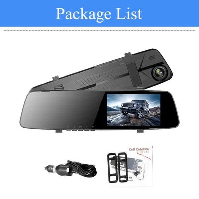 FHD 1080P Mini Parking Monitoring Achteruitkijkspiegel Autorecorder Dual Lens Camera 5V