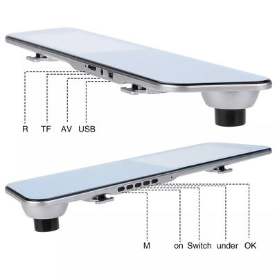 Voertuig Dual Lens Blackbox DVR Full HD 1080P Auto Camera Achteruitkijkspiegel