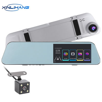 4,5 inch 1080p 12MP Dash Cam met achteruitrijcamera en binnencamera