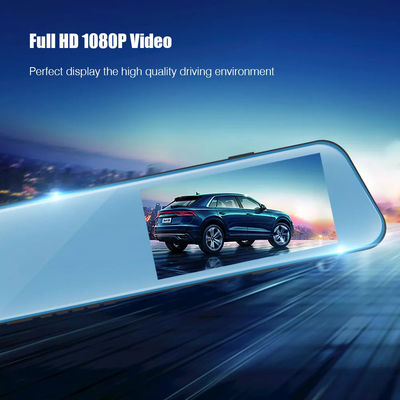 Op het dashboard gemonteerd voertuig Blackbox DVR HD 1080P Autospiegel Dash Cam Dual Lens