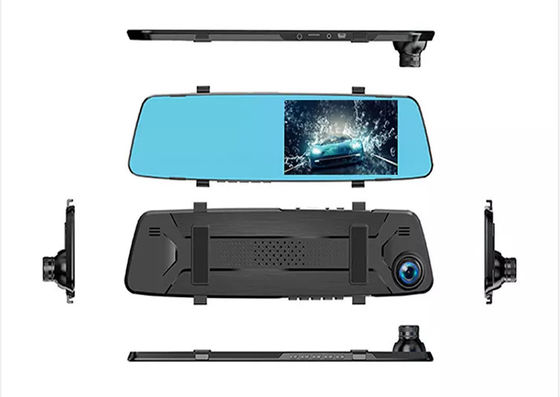 Op het dashboard gemonteerd voertuig Blackbox DVR HD 1080P Autospiegel Dash Cam Dual Lens