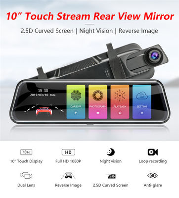ODM IPS Touchscreen Full HD Auto DVR Camera Dual Lens Dash Cam 6X Digitale Zoom