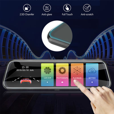 ODM IPS Touchscreen Full HD Auto DVR Camera Dual Lens Dash Cam 6X Digitale Zoom