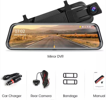 10 inch IPS 2.5D touchscreen dashboard gemonteerde dashcam parkeermonitor FHD1080P