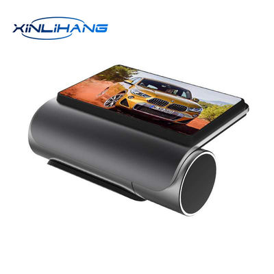 Touchscreen Auto Blackbox DVR Dash Cam 24 uur opname Dubbele lens achteruitkijkspiegel