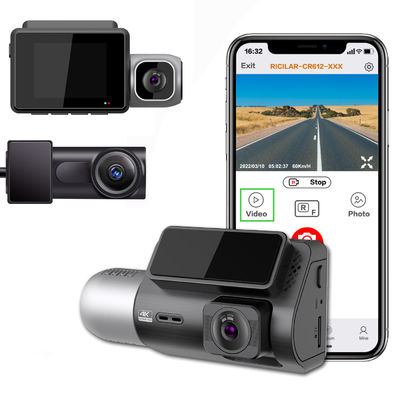 4K IPS-display Sony Vision Board Dash Cam met cabinecamera 3-kanaals