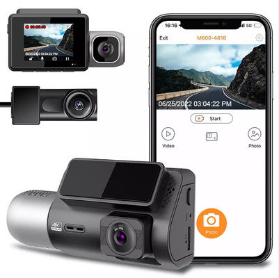 3-kanaals Dashcam Wifi 4K 2Inch IPS 4G ADAS Mirror Blackbox