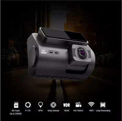 RGB AHD Dual Lens GPS Wifi Dash Cam met snelheid en GPS-bewegingsdetectie