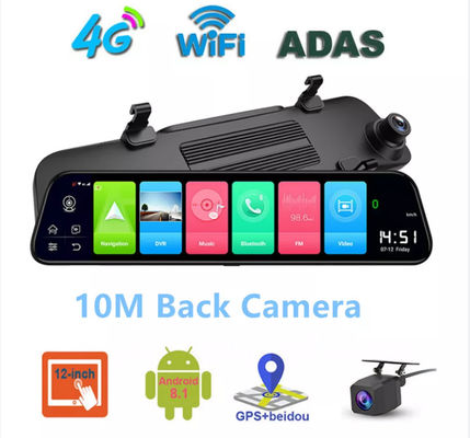 4G ADAS Android GPS Navigatie Voertuig Auto Camcorder FHD 1080p DVR 12inch