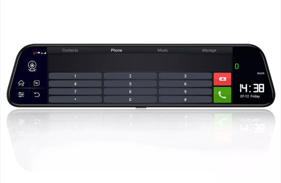12 Inch ADAS 4G Auto DVR FHD1080P Achteruitkijkspiegel Auto Recorder 32 GB GPS Navigatie