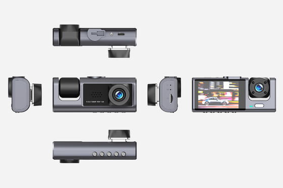 3 Lens Automotive Auto DVR Camera Videorecorder HD 1080P Voor Achter Binnen