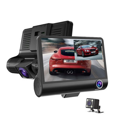 4 Inch IPS Scherm Camera Auto Camcorder FHD 1080p DVR Met 3 Beveiligingscamera's