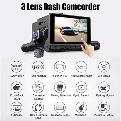 FHD Digitale Camcorder Auto DVR 1080p Gps Touchscreen Android DVR Dashcam