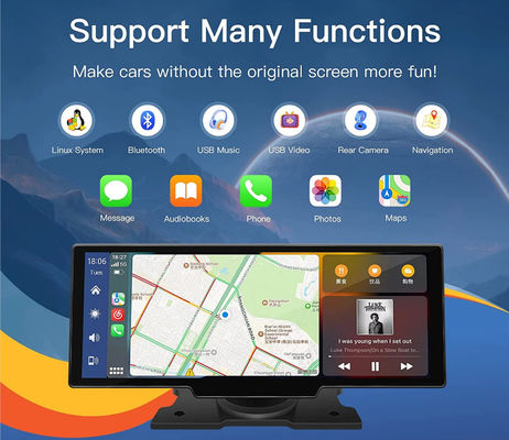 10,26-inch draadloze Carplay-dashboardmediaspeler 2.5K Android Auto