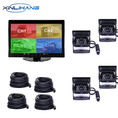 AHD 720P Voertuig Vrachtwagen 9.66 Inch Scherm Dash Cam Recorder DVR 4CH