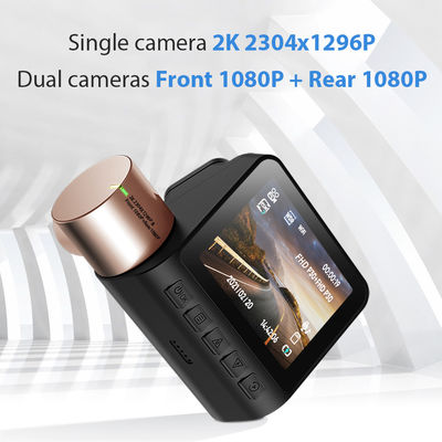 Dual Lens Onzichtbare Dash Cam DVR Nachtzicht WDR Ingebouwde GPS