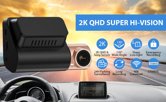 Car Black Box LCD 4K GPS Dash Cam met WIFI GPS-videorecorder